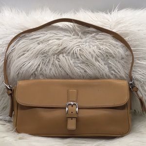 Coach Tan Leather Shoulder Bag